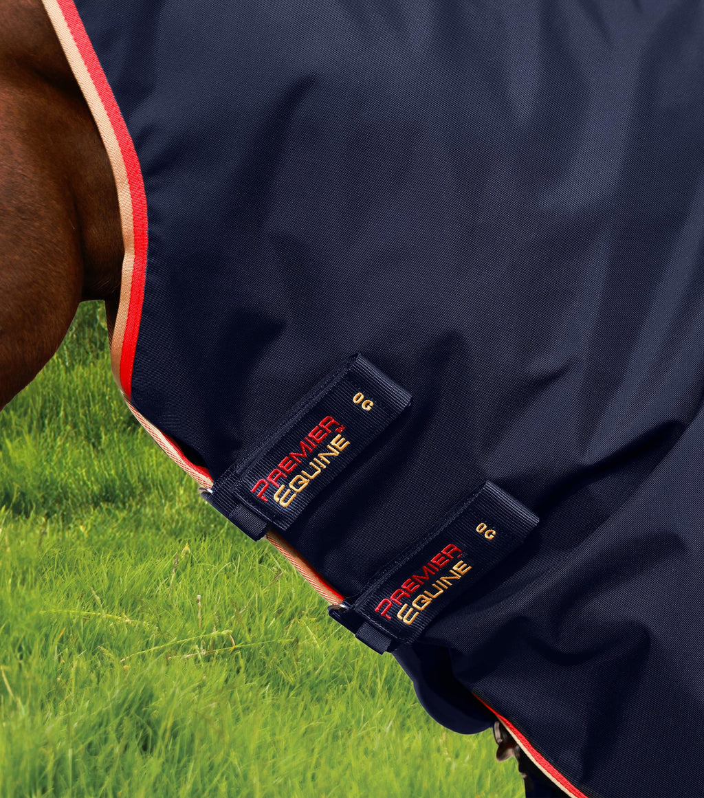 Premier Equine Buster Zero Turnout Rug with Classic Neck Cover Navy