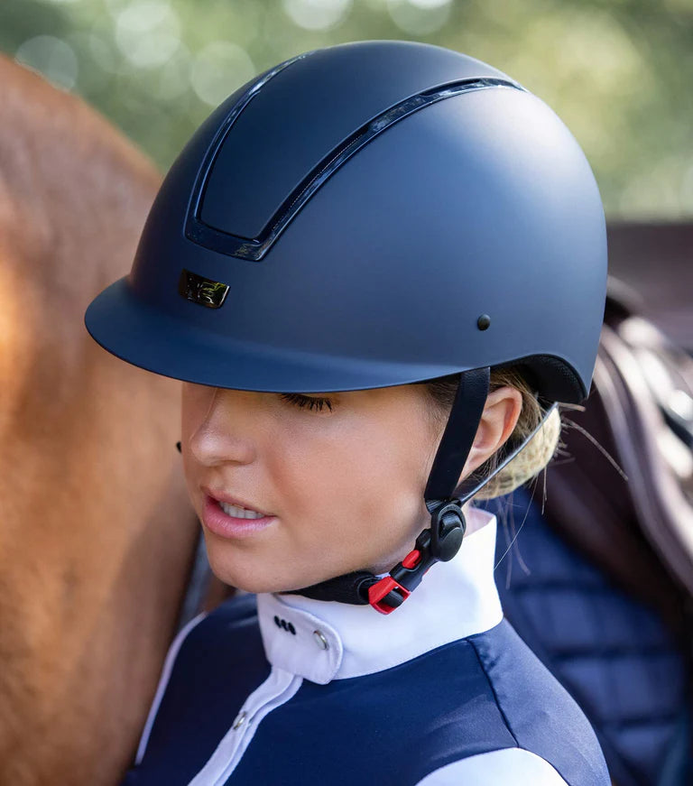 Premier Equine Endeavor Adjustable Riding Hat - Navy