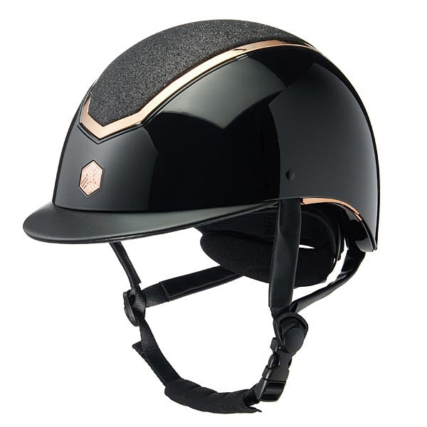 EqX by Charles Owen Kylo Helmet Gloss Black & Rose Gold