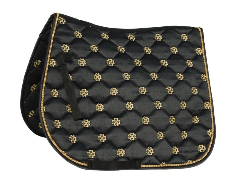 Lucky Clover Satin Saddle Pad