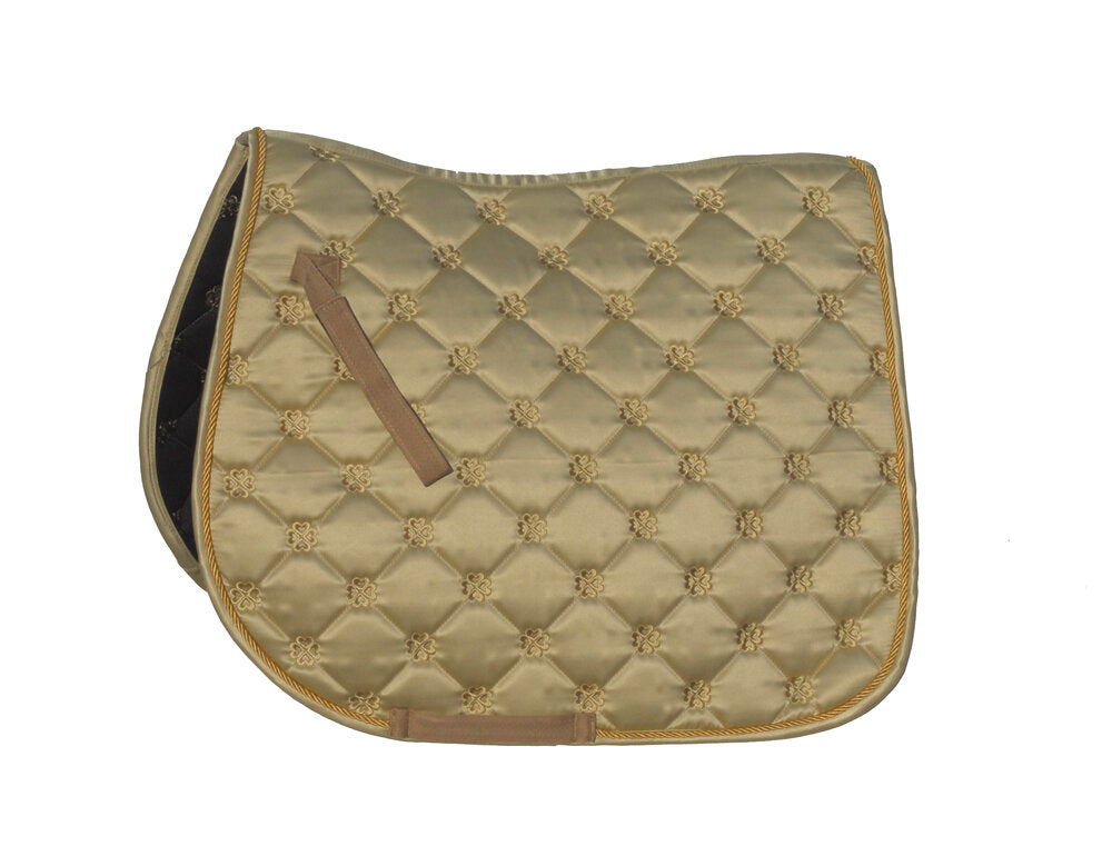 Lucky Clover Satin Saddle Pad