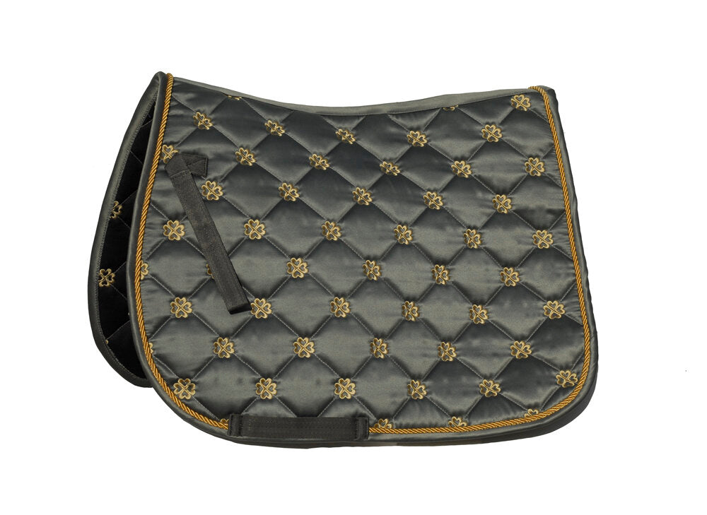 Lucky Clover Satin Saddle Pad