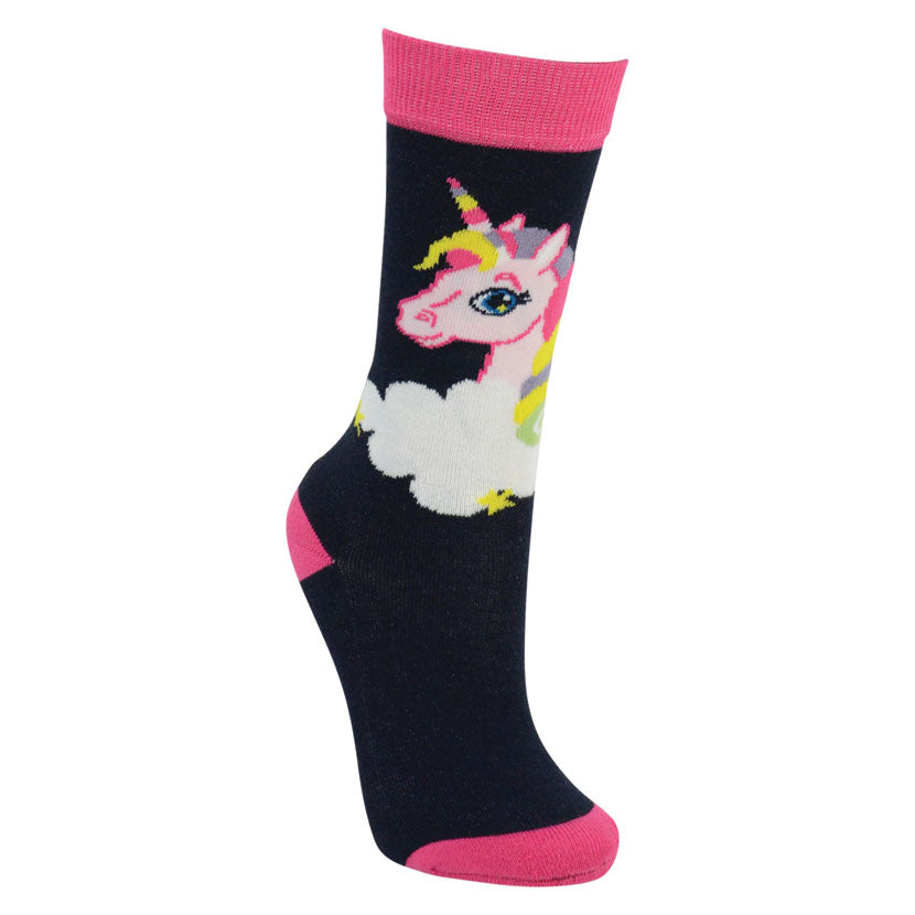 3 Pack Little Rider Unicorn Socks