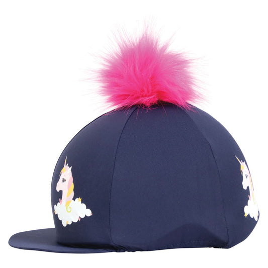 Unicorn Navy & Pink Hat Silk