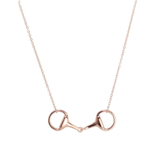 Rose Gold Snaffle Necklace