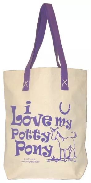 'I Love My Potty Pony'  Tote Bag