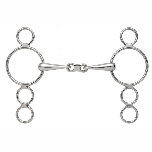 Dutch 4 Ring Gag With French Link