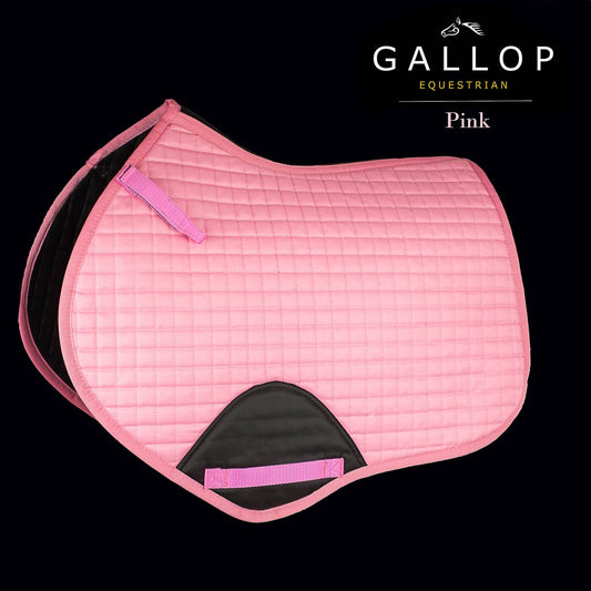 Gallop Prestige Close Contact Quilted Saddle Pad - Blush Pink