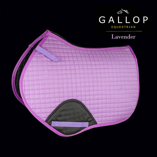 Gallop Prestige Close Contact Quilted Saddle Pad - Lavender